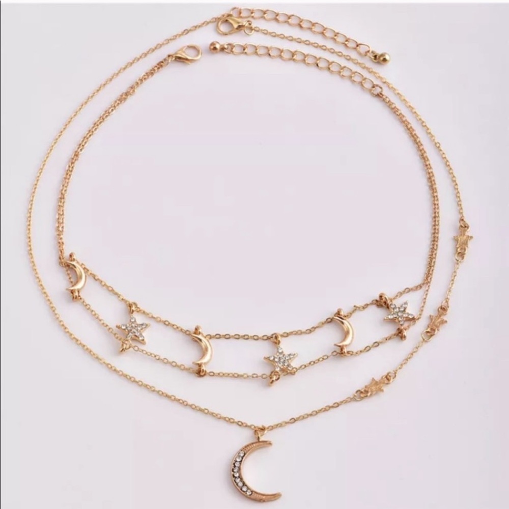 3/$30 ๐ Moon And Star Choker - Picture 5 of 6